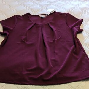 Liz Claiborne Rich Burgundy Blouse